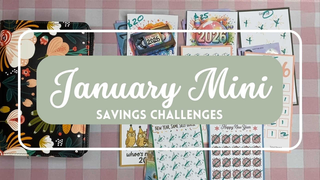 January's Mini Savings Challenges | Low Income Budget | Quick Wins | Cash Envelope System | Finance