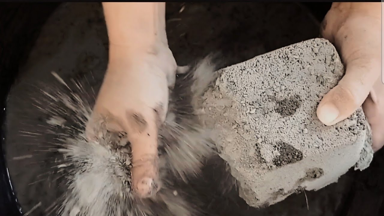 Sand Cement asmr crumpling | dry water crumbling | ASMR Analmun |