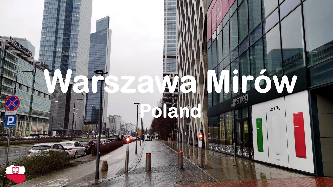 Warsaw walking in morden Mirów - Jan 2023 |4K UHD| Sen o Warszawie