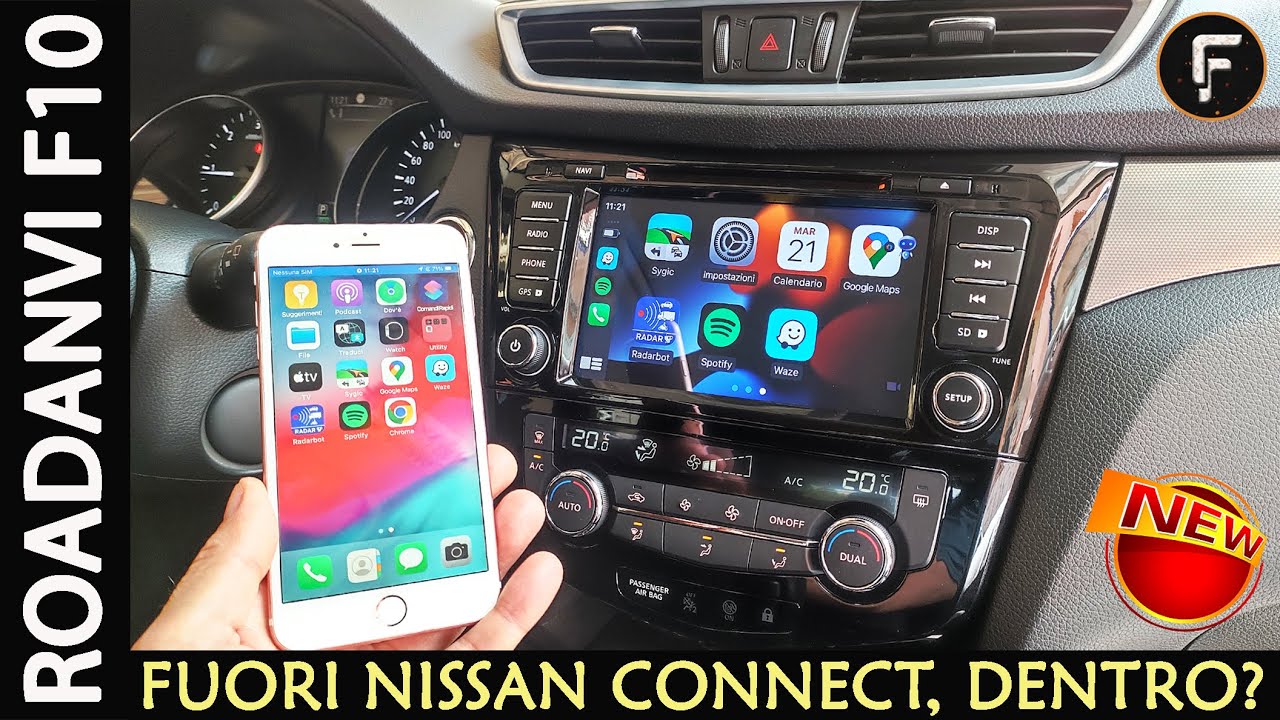 Autoradio Roadanvi F10 HB2022 installazione su NISSAN QASHQAI J11 e X-Trail (Recensione By Francy)