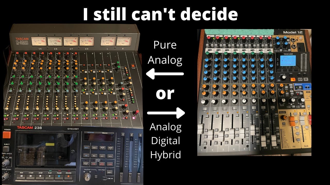 I really can't decide what workflow and sound I like better, analog ordigital.