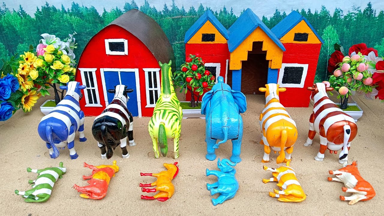 Wadidau Full Movie‼️Farm Animals Toys Proses Potong Sapi Kurban & Kerbau Lucu