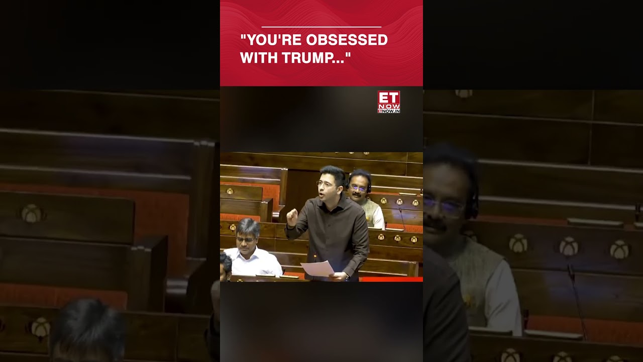 Raghav Chadha&rsquo;s Savage Jibe at Trump Tariffs Goes Viral | #etnow #raghavchadha #shorts