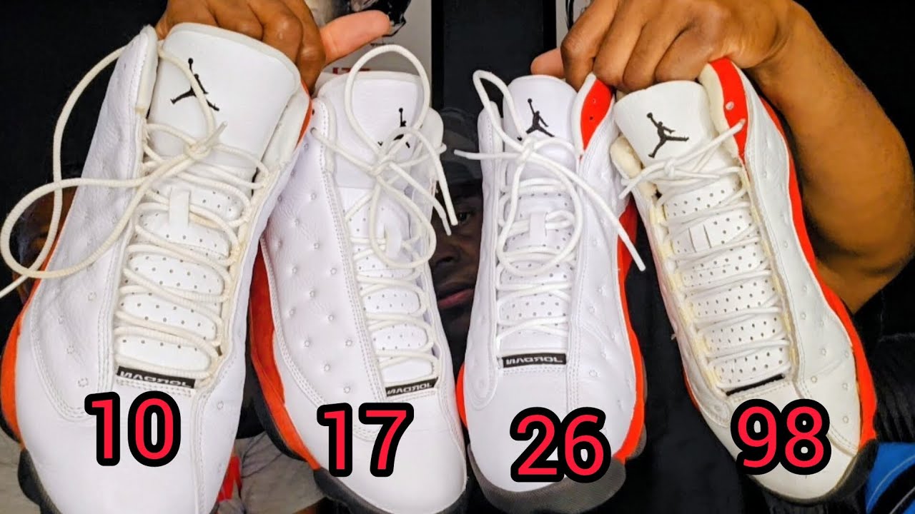 Сравнение кроссовок Jordan 13 Chicago/Cherry 1998, 2010, 2017 и 2026 годов #обзоркроссовок #кросс...