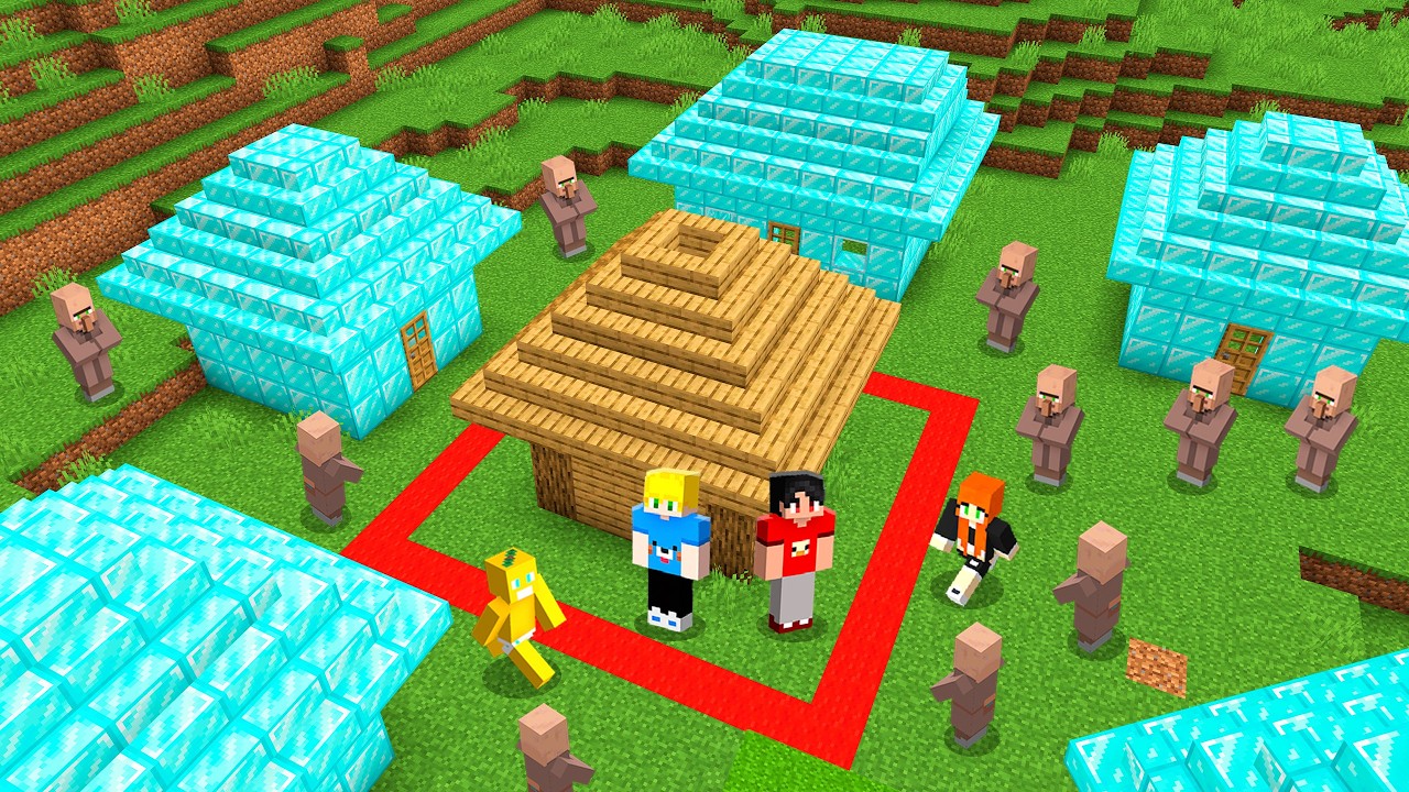 Meus Amigos Dividiram minha Vila em um Quadrado!