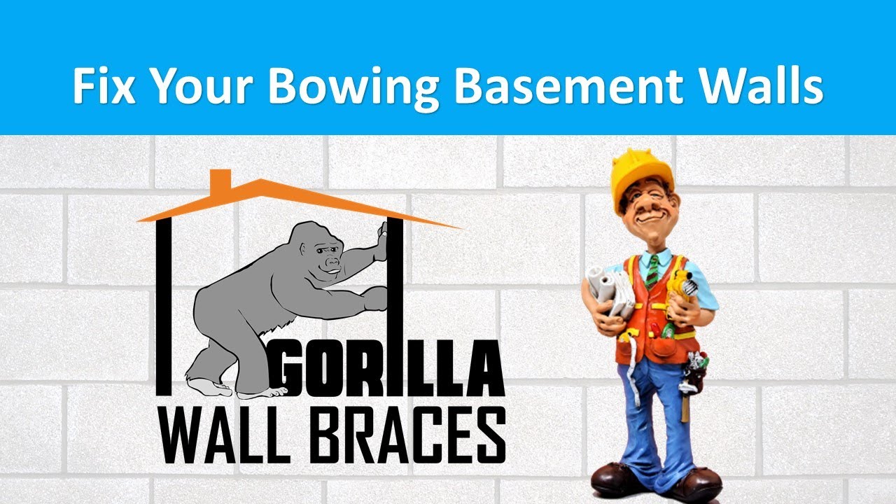 Fix Bowing Basement Walls with Gorilla Wall Braces