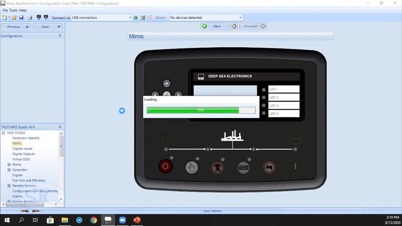 Configuración  DSE 7420MKII parte 2