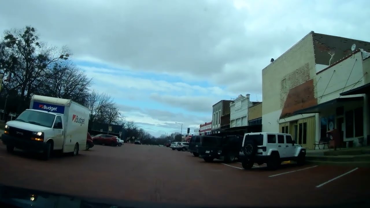 Driving Downtown Leonard, TX (Dash Cam)