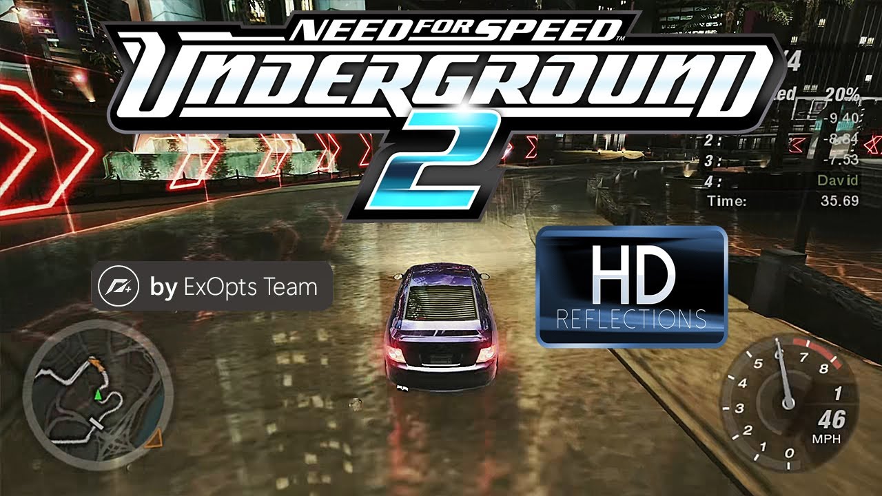 Как включить постоянные отражения и дождь в Need for Speed ​​Underground 2