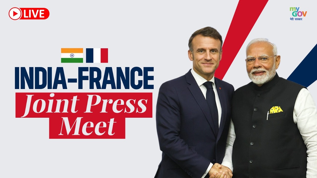 LIVE : PM Modi, French President Emmanuel Macron attend joint press meet in Mumbai