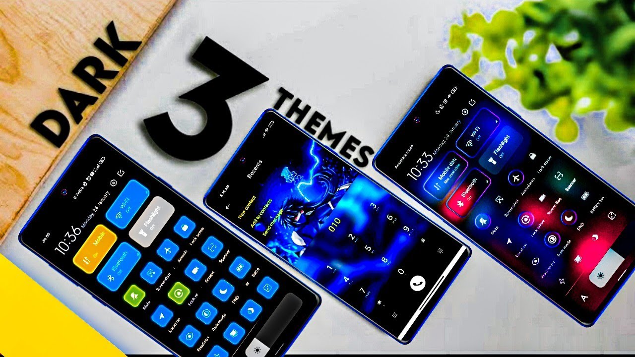 Top 3 Premium Dark Themes for MIUI 12 | Chang Control Centre | Any Redmi And Poco Device | SidAndrow