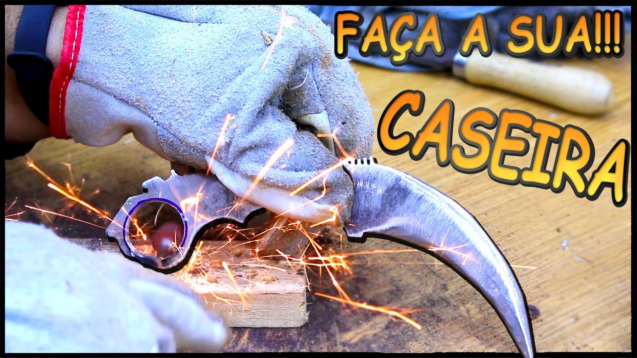 COMO FAZER FACA KARAMBIT