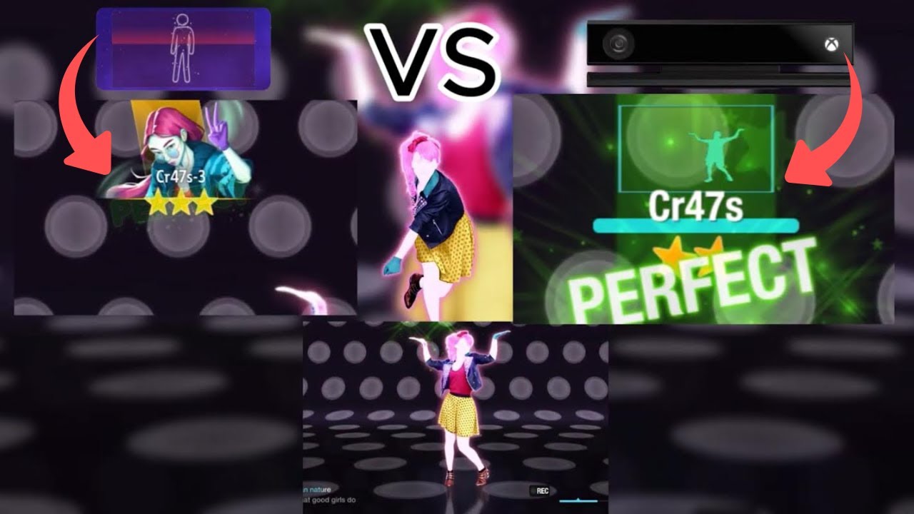 Just Dance I Kissed a Girl Kinect and Phone Camera Tracking & Counting Moves Comparison