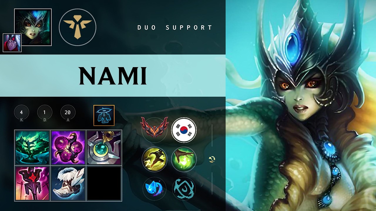 Nami Support vs Karma - KR Grandmaster Patch 26.09