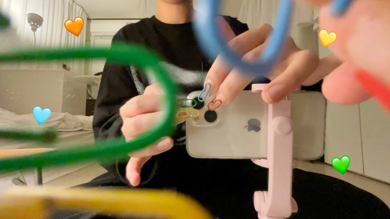 네일아트 말고 클립아트..(?)🧡💚🩵💛 ASMR