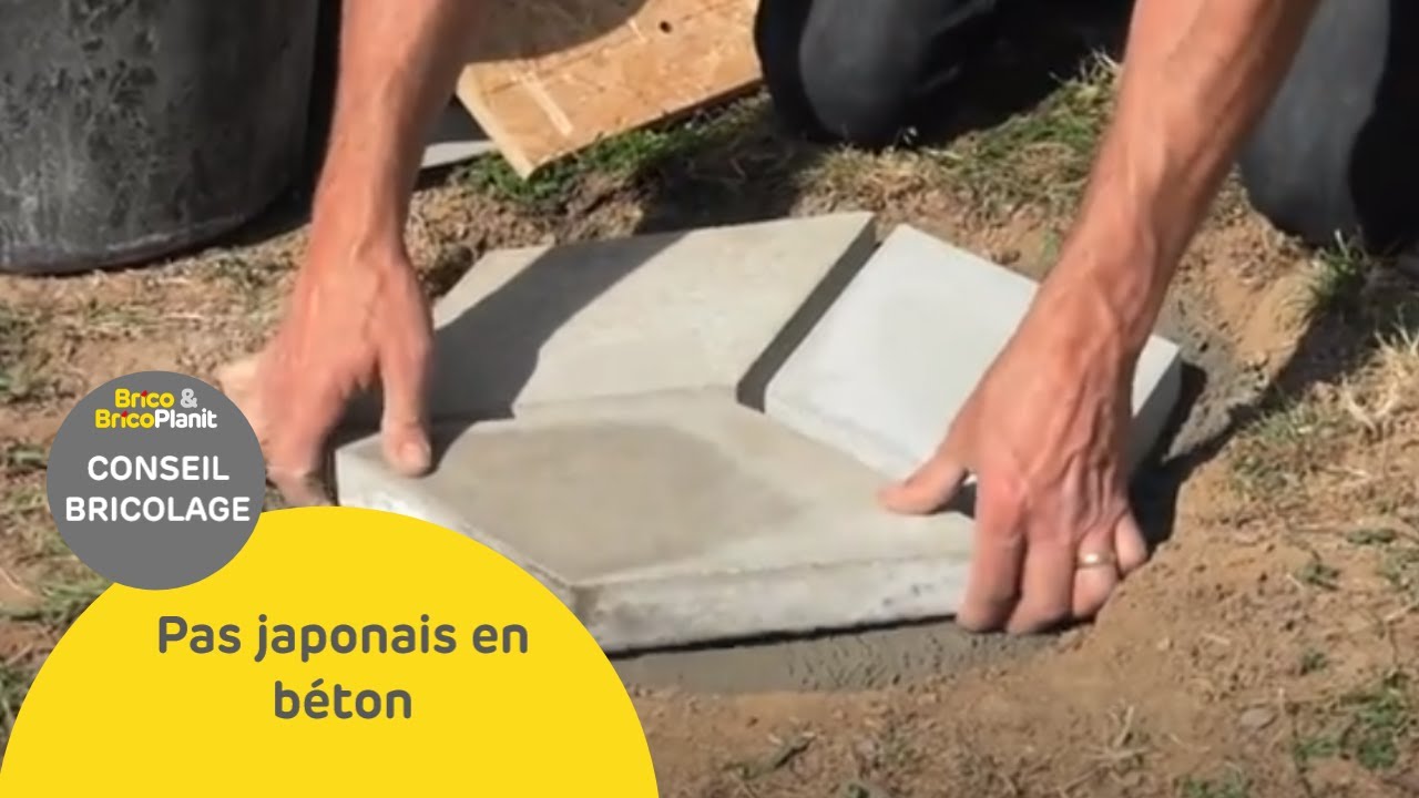 Pas japonais en béton