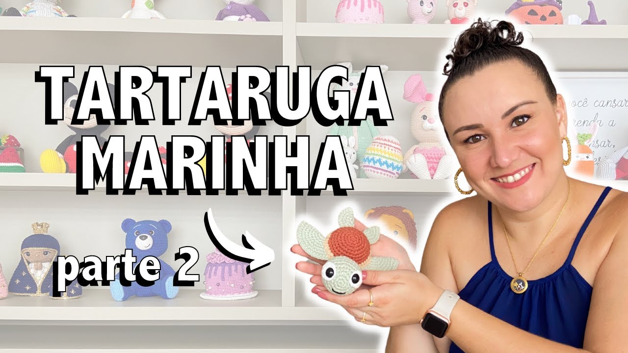 TARTARUGA MARINHA BABY | Parte 2 - Casco | Amigurumi Passo a Passo