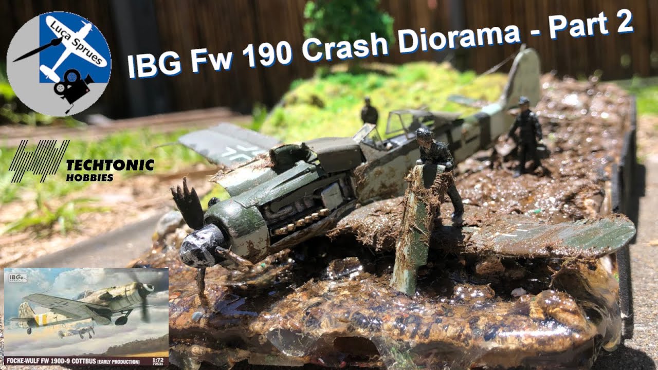 IBG 1/72 Scale Focke-Wulf FW 190 D-9 River Crash Diorama - Part Two The Diorama…