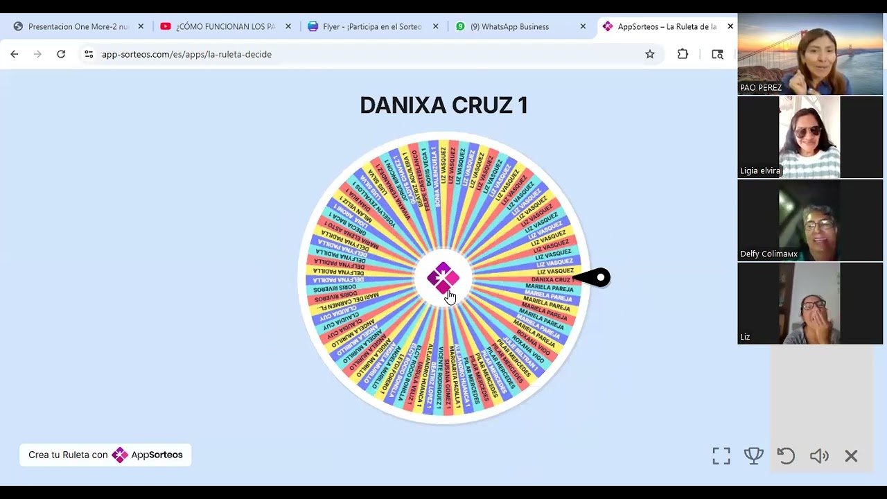 GANADORA DE LA LAPTOP - TEAM PAO PEREZ