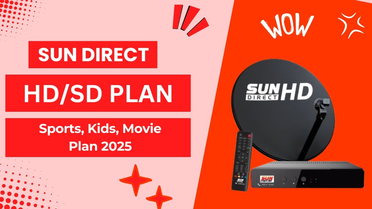 Best Sun Direct Recharge Plans: How to Recharge Sun Direct | Sun Direct DTH Monthly Recharge Plan