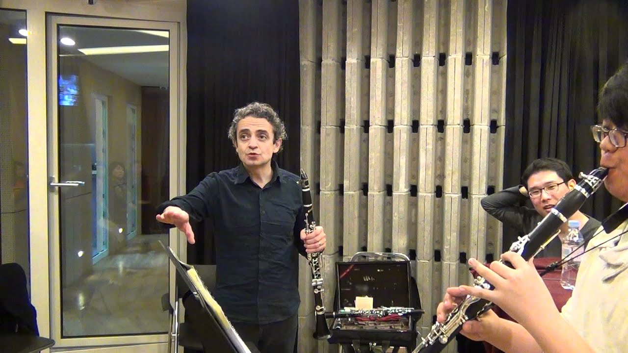 Pascal Moraguès master class in seoul clarinet academy