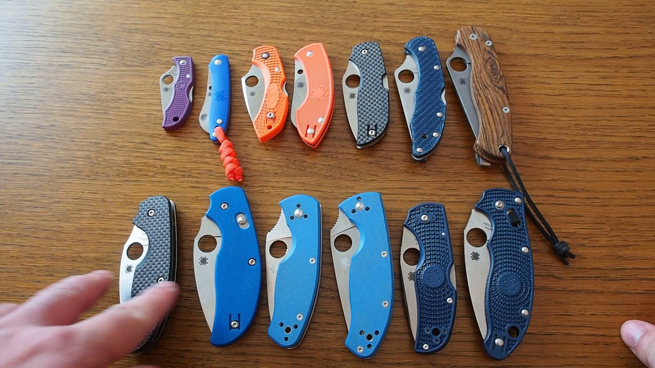 My Spyderco Knives Collection