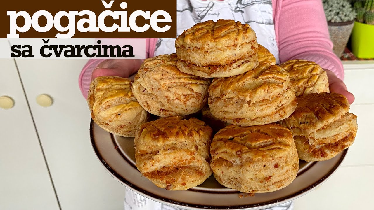 Pogačice sa čvarcima 🍽 Čvarkuše 🍽 Crackling Scones 🍽 na starinski način♥️