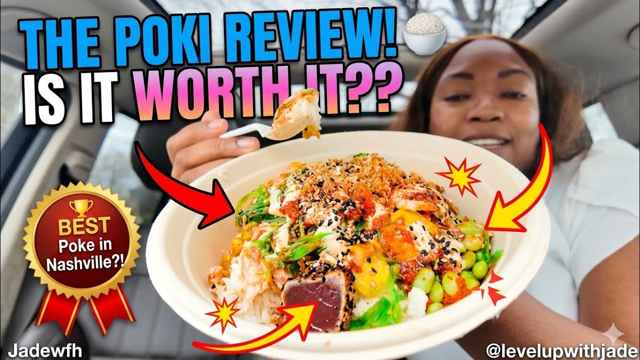 Is this the BEST Poke in Nashville? 🍣🔥 Honest Poki Bowl Review! #foodie #nashville #pokibowl