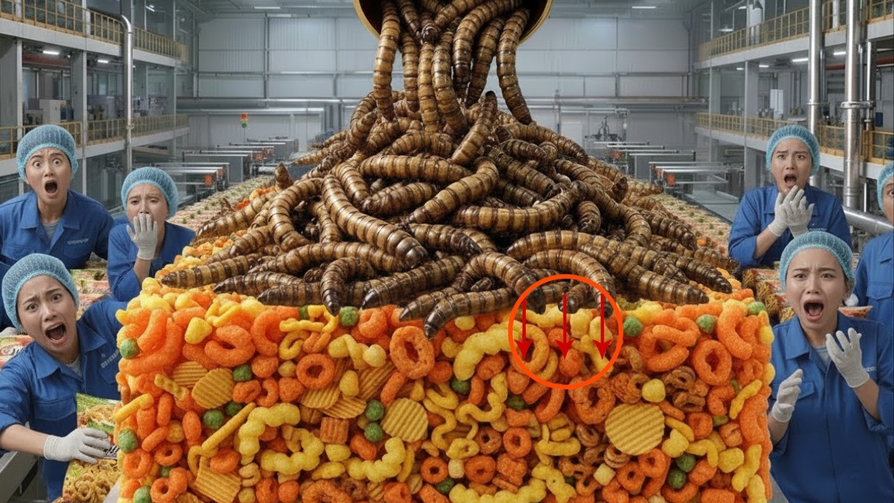 Inside the Factory: How 5,000,000 Mealworms Become Snack Chips #Factoryprocess