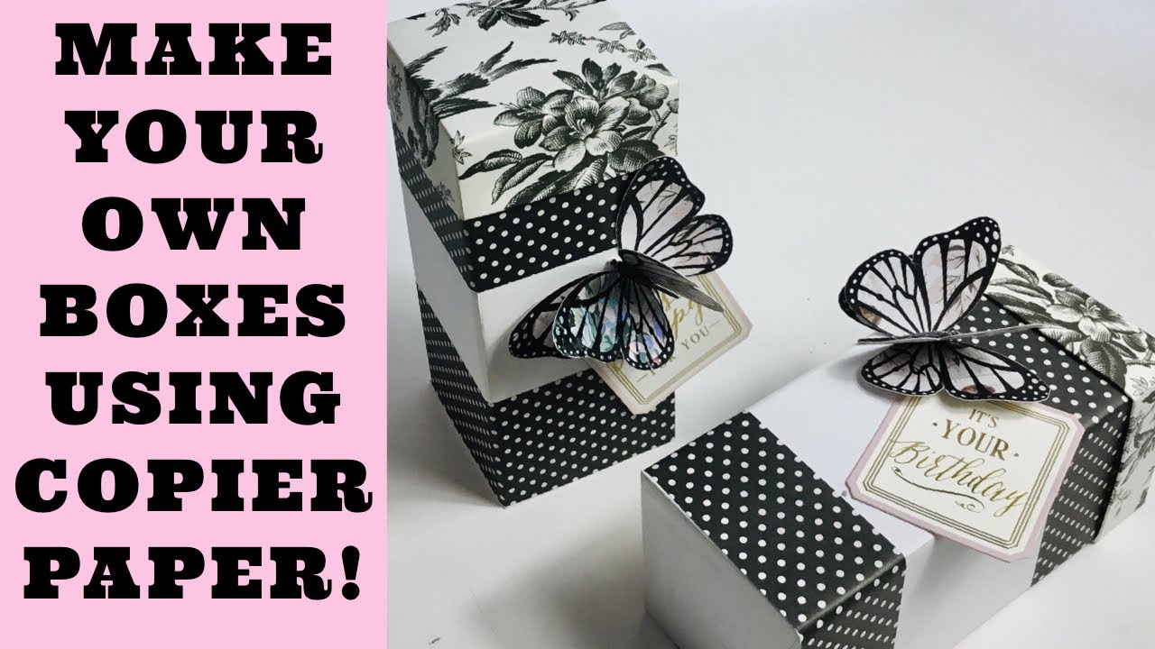 Homemade PAPER BOXES Using COPIER PAPER/Make Your Own Boxes On The Cheap/ Easy COPIER PAPER Boxes