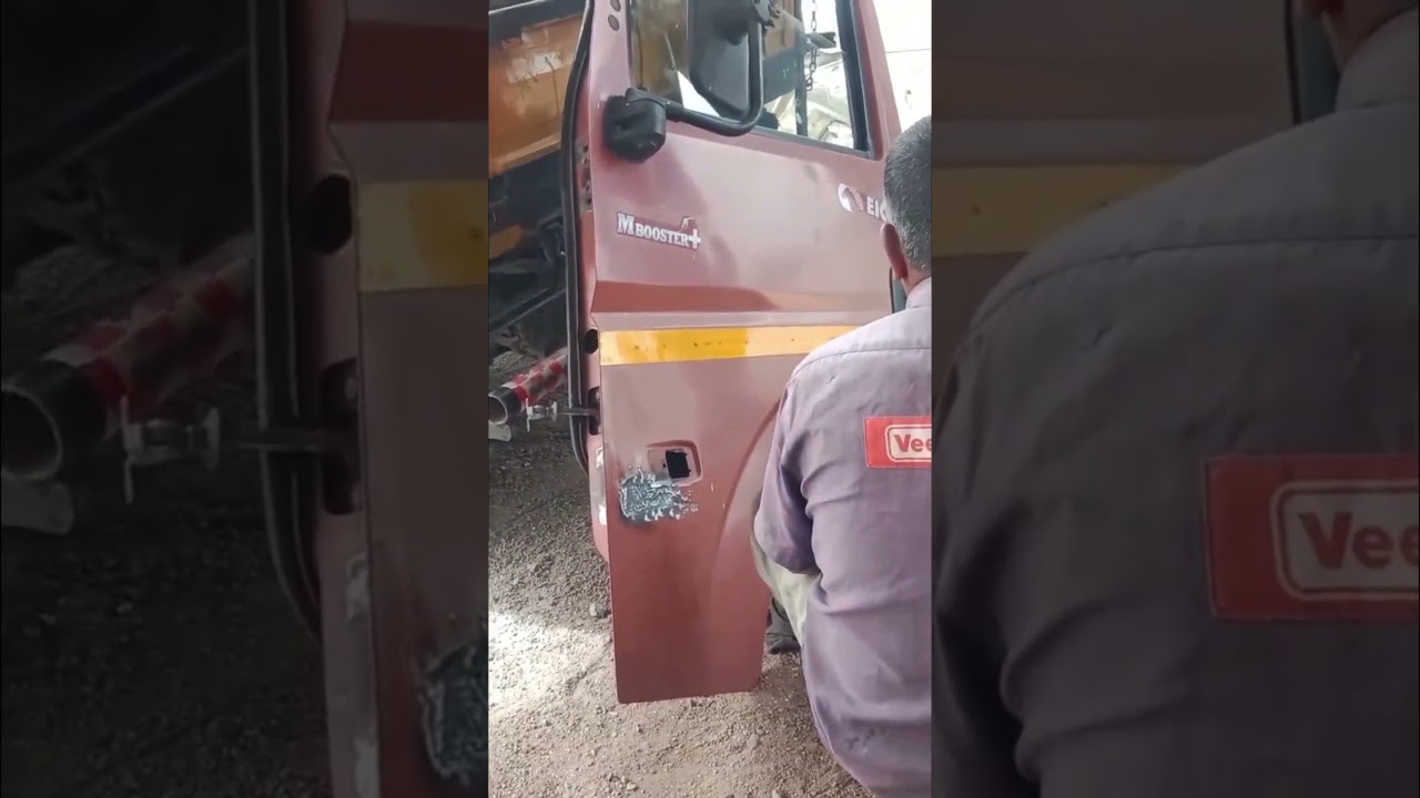 EICHER DCM door denting #eicher #viral #shorts #trend #youtube #explore #viralvideos #automobile