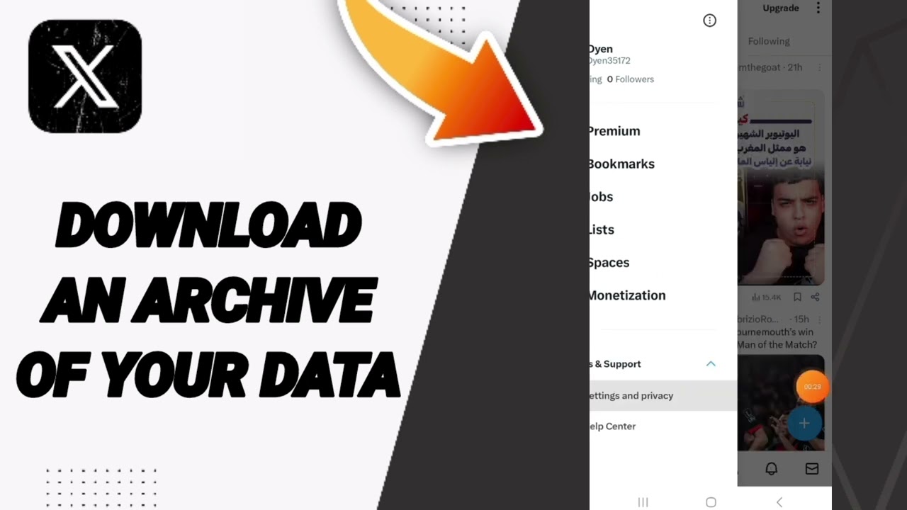 How To Download An Archive Of Your Data On X Twitter App