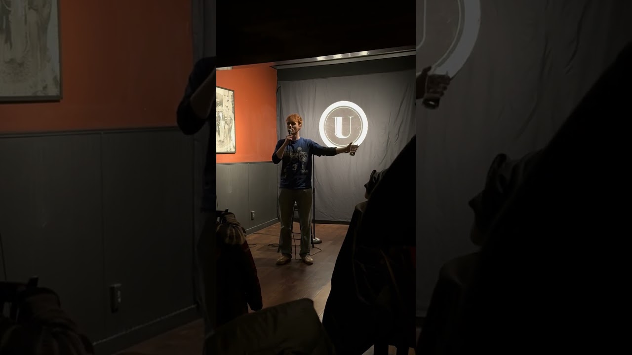 Josh’s first comedy open mic.