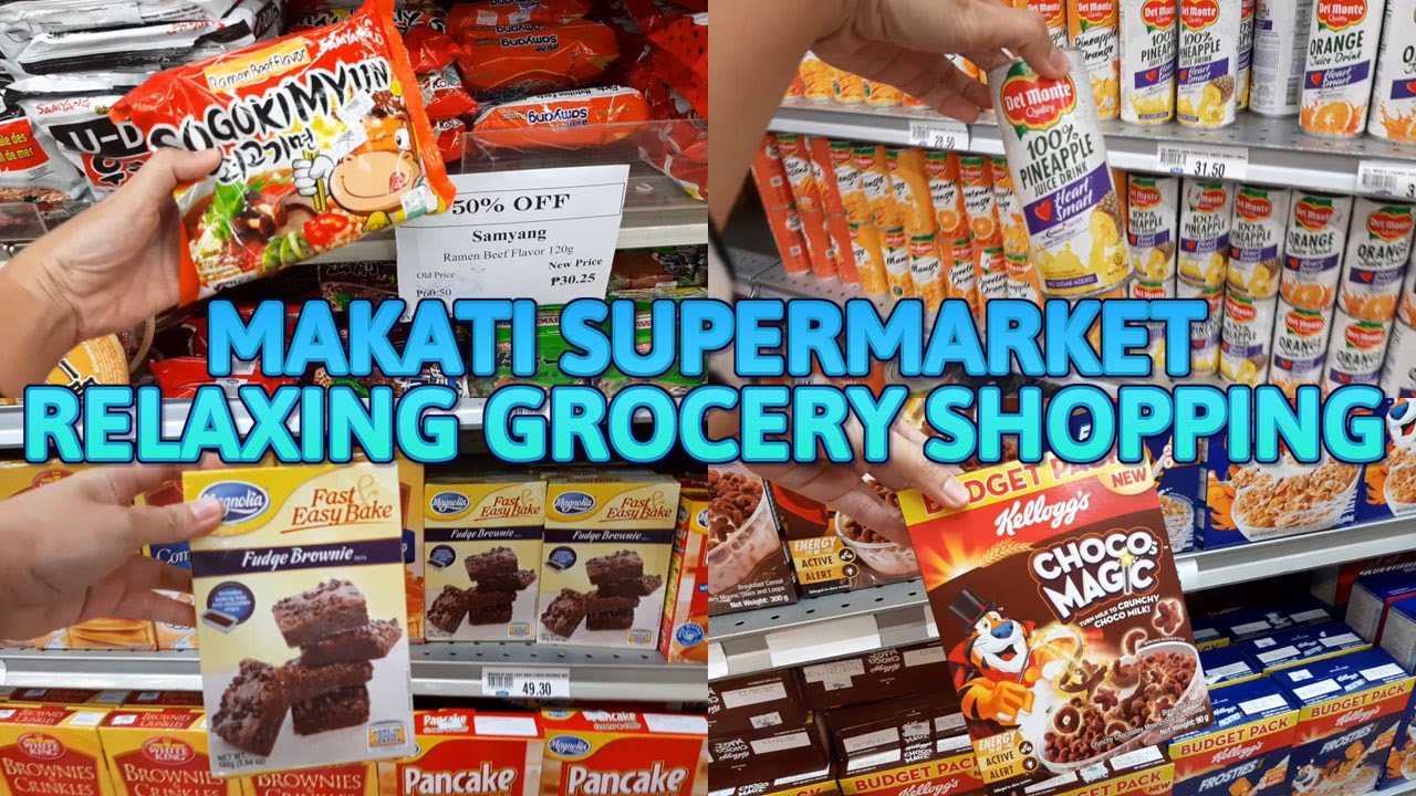 Makati Supermarket Relaxing ASMR Grocery Shopping Silent No Talking Vlog March 2023