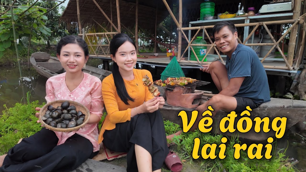 Dìa đồng mồi bén em lo, trăng lên rót rượu câu hò bâng quơ. Lai rai ẩm thực miền Tây