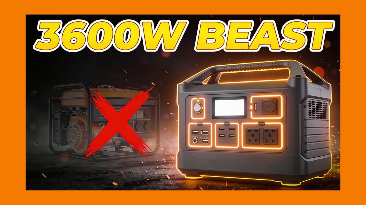 “INSANE 3600W Power Station! VEVOR 3840Wh for Home, RV & Off‑Grid Tested”