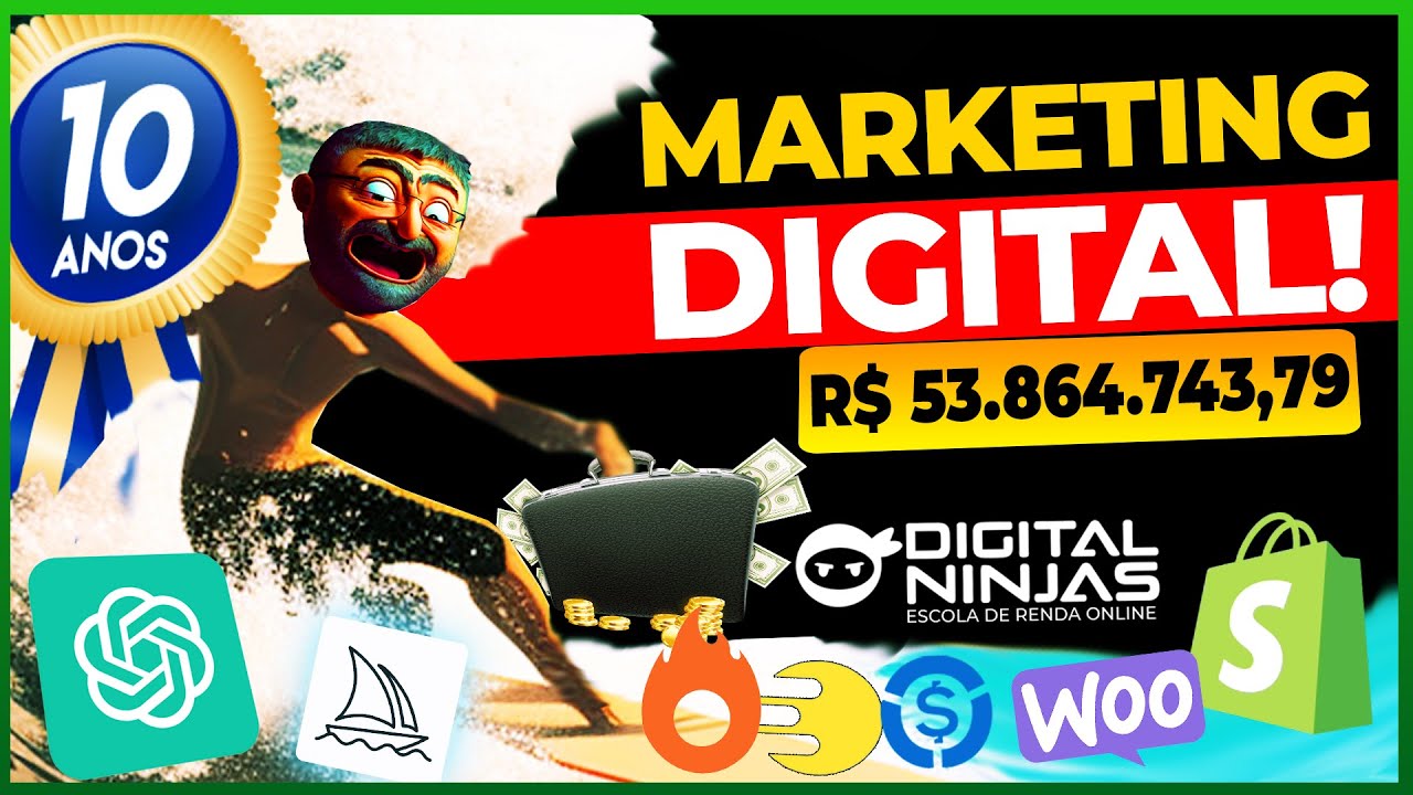 AS ONDAS DO MARKETING DIGITAL EM UMA D&Eacute;CADA! DE VAGAL A MILION&Aacute;RIO! 🥷🏻