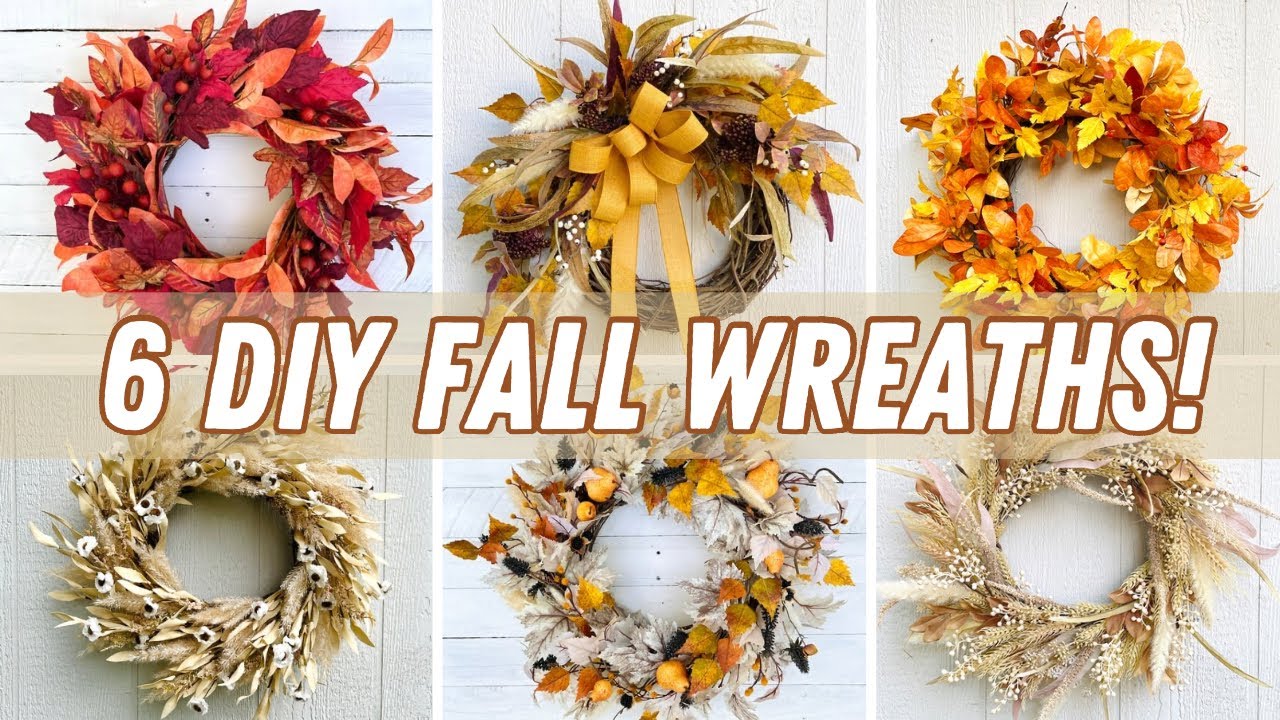 How to make 6 different fall wreaths!
