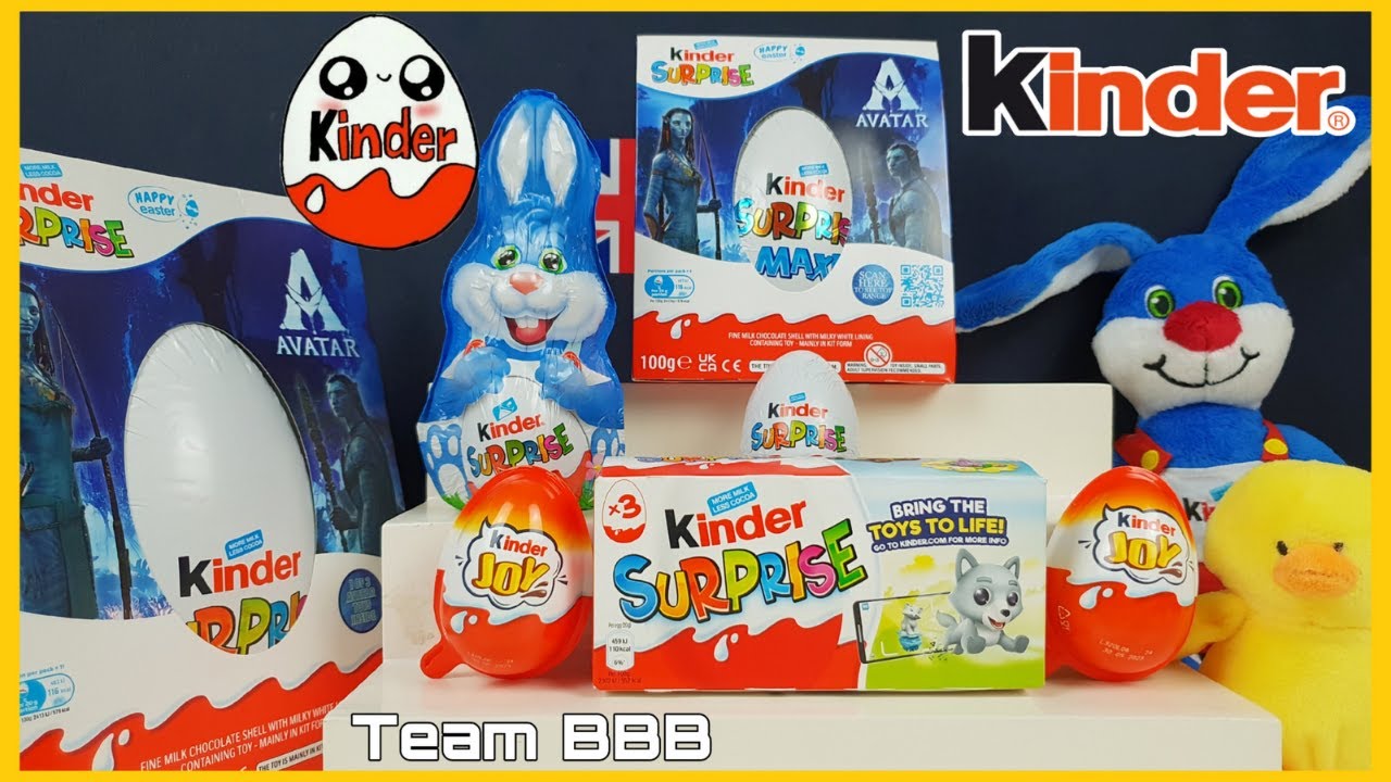 GIANT KINDER CHOCOLATE EGG UNBOXING SPECIAL! Avatar Kinder Joy Maxi Easter opening UK