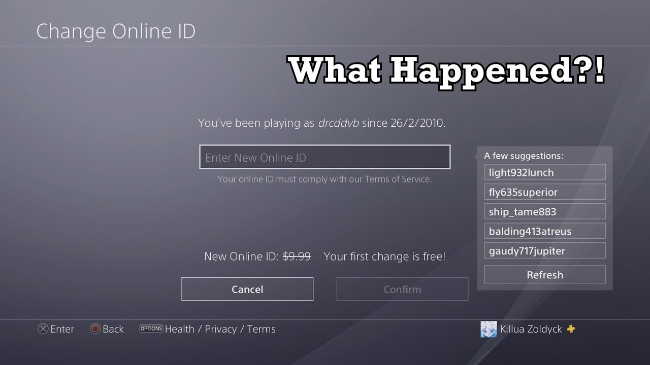 THE AFTERMATH OF PSN NAME CHANGE