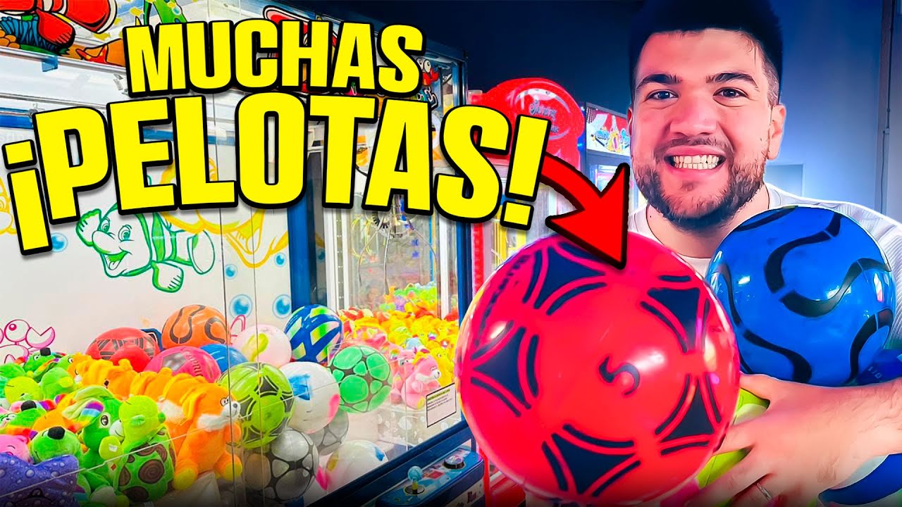 NUNCA SACAMOS TANTAS PELOTAS EN UNA MÁQUINA DE GARRA 😱