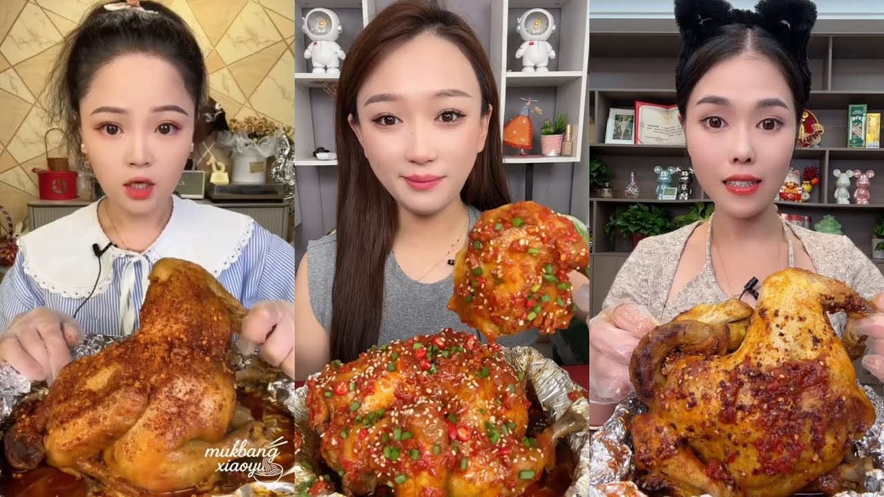 Spicy Chicken Eating Mukbang Asmr Eat Kiln Chicken Korean Spicy Chicken Mukbang Eating Meat