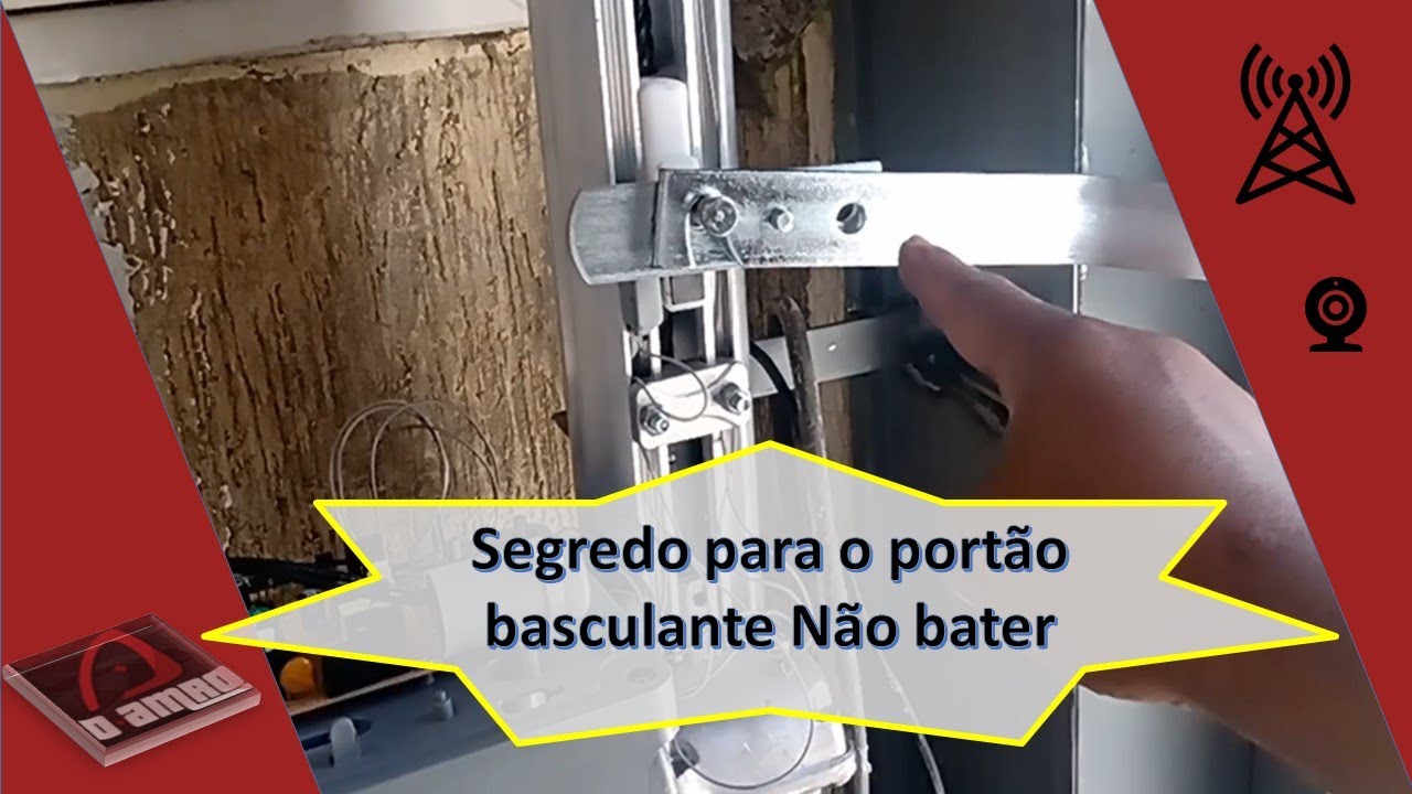 Como fazer para o port&atilde;o basculante n&atilde;o bater quando fecha | Port&atilde;o basculante batendo no fechamento