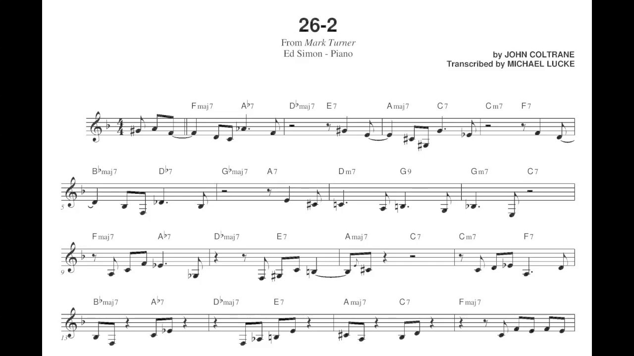 Ed Simon - 26-2 - Transcription