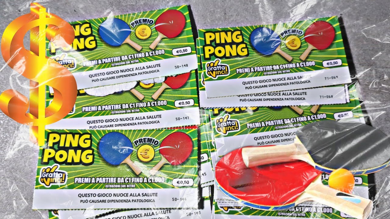 Gratta e Vinci...Martedì con i Ping Pong 🏓🏓🏓🍀🍀🍀🍀