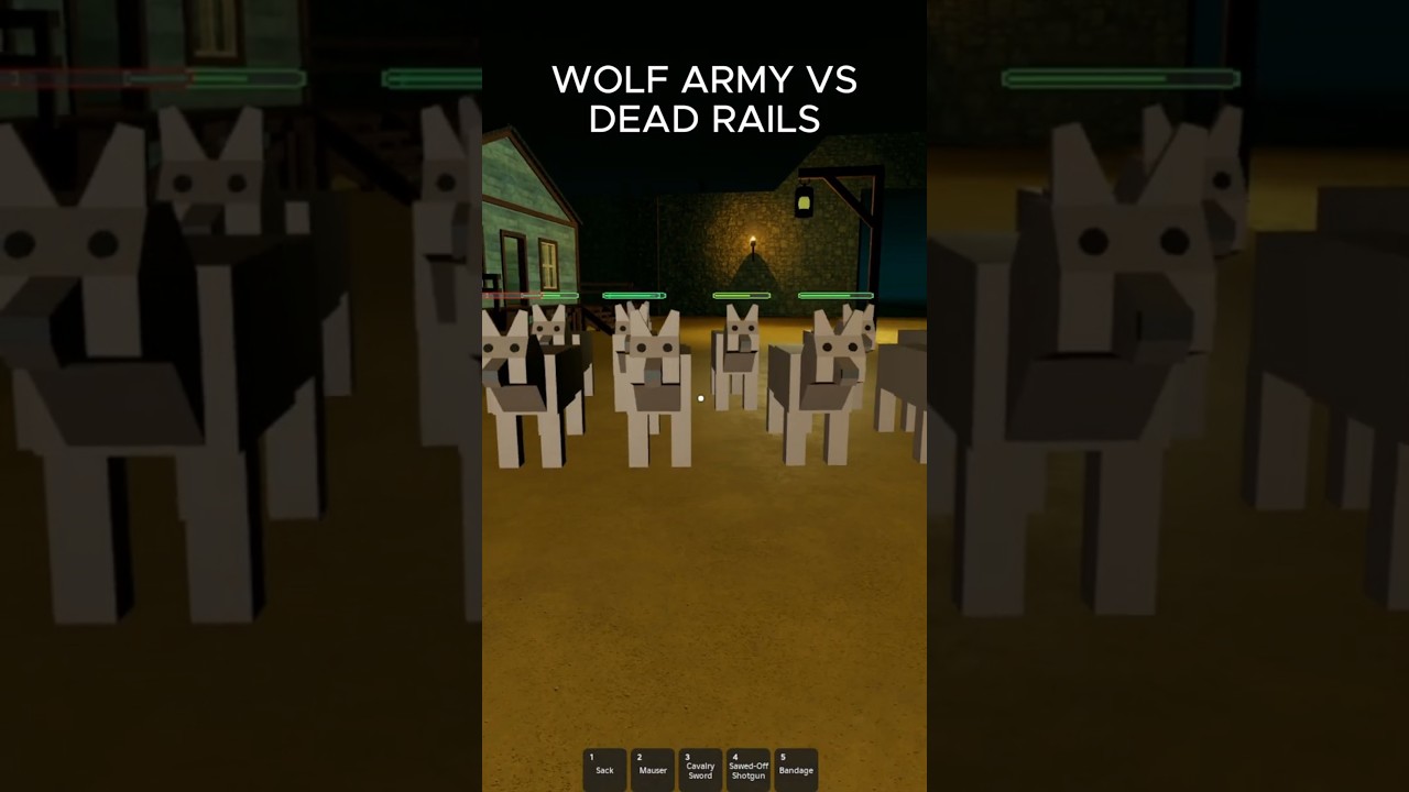 Wolf Army VS Dead Rails  #roblox  #deadrails #funny #viralshort