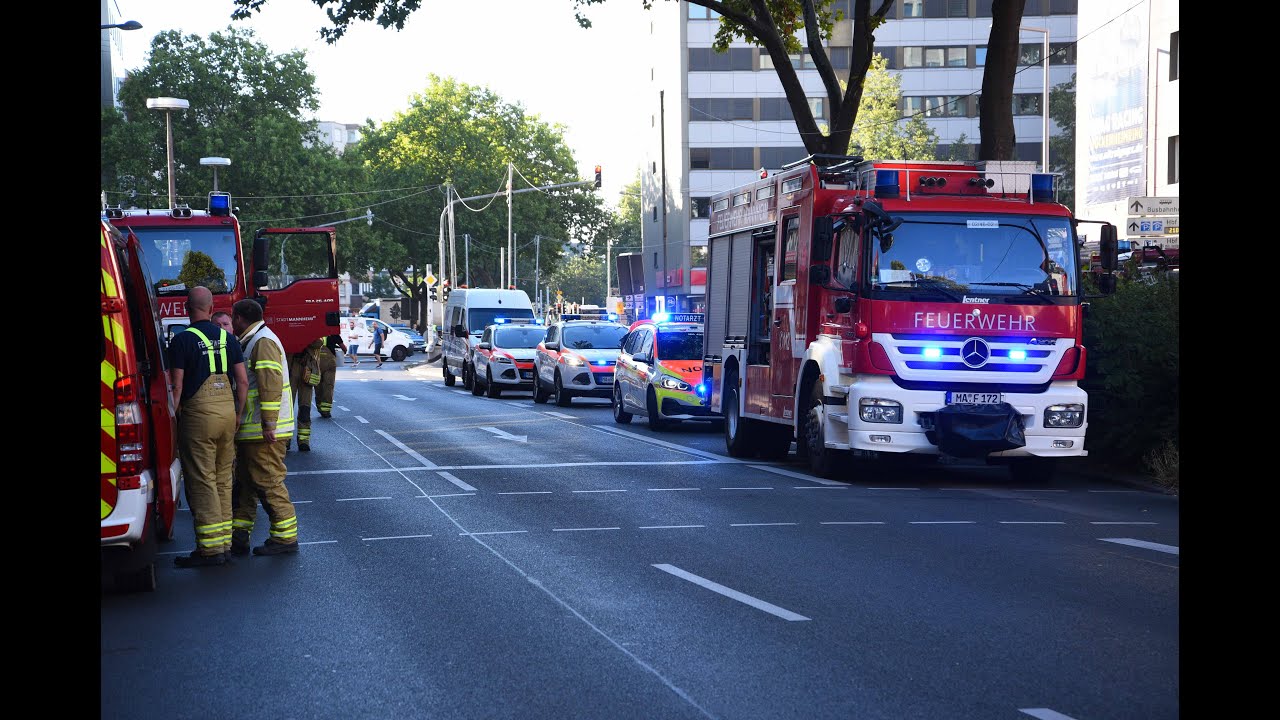 Vier Schwerverletzte und mindestens sieben Leichtverletzte bei Brand in Mannheim - Hoher Sachschaden
