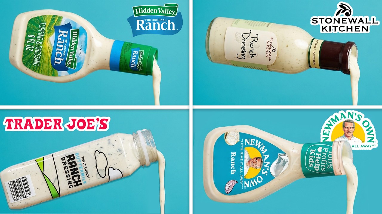 Pro Chefs Blind Taste Test Every Ranch Dressing | The Taste Panel | Epicurious