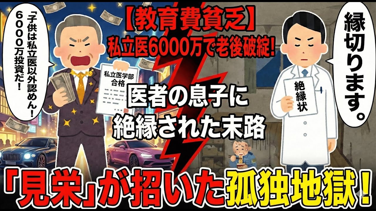 【破産】「息子は医者にする！」見栄親父、学費で全財産溶かして老後詰んだ話【2chお金スレ・ゆっくり解説】