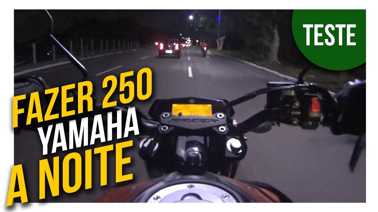 Fazer 250 da Yamaha - Minha Rotina a Noite | #Fazer250